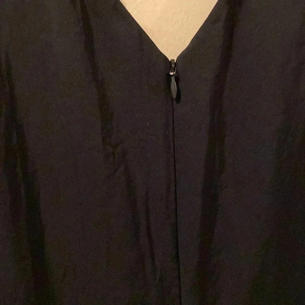 Everlane women’s jumpsuit - size 0 - solid black - wide leg - pockets - Picture 8 of 8